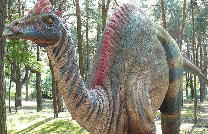 art style customized dinosaur outdoor statue, life size simulation