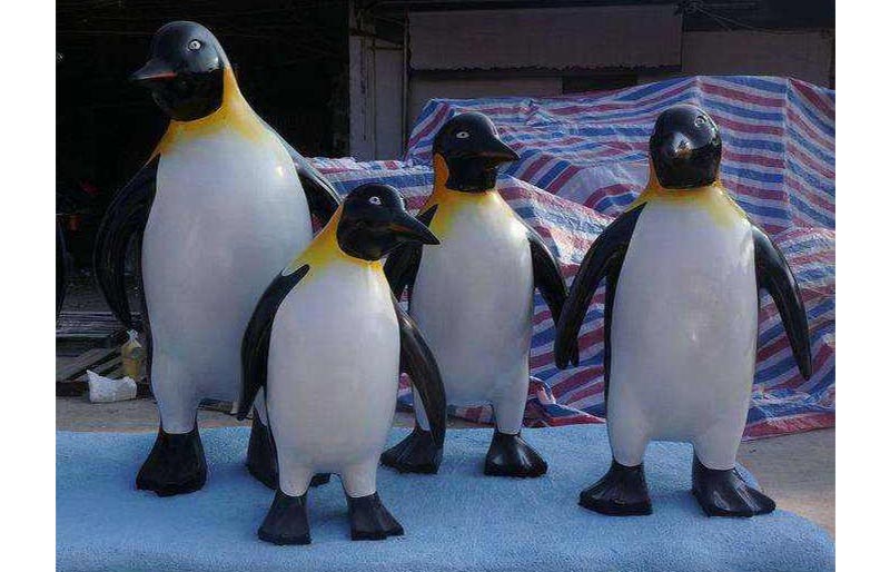 Fiberglass Animals series, cute penguin statue