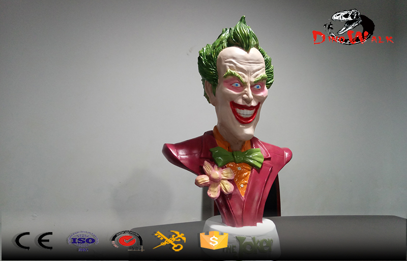 joker half body size sculpture hand made statue
