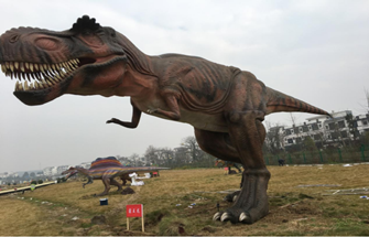Animatronic dinosaurs exhibition in Hunan,China