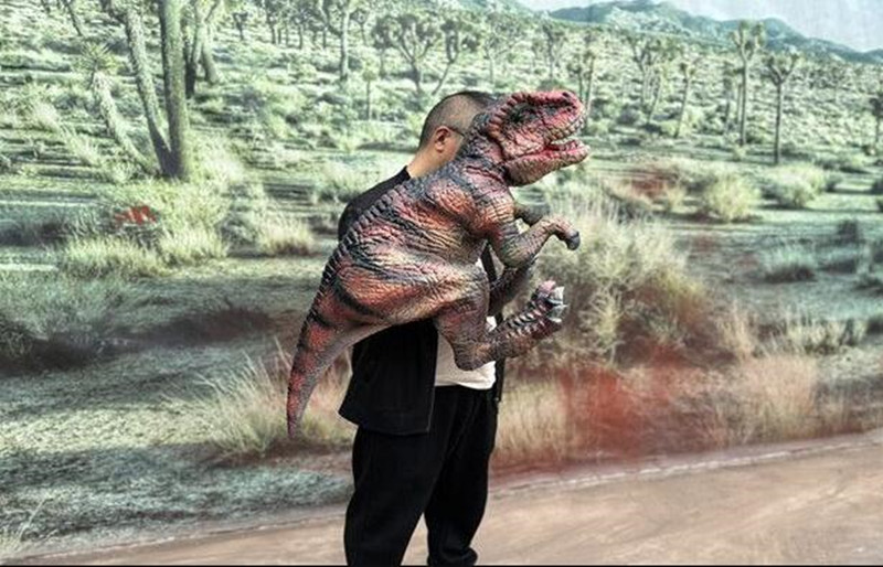 Cute T-Rex dinosaur baby puppet