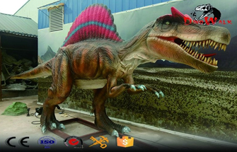 What sizes do animatronic dinosaurs come in?
